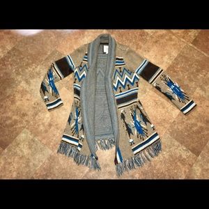 Aztec print sweater